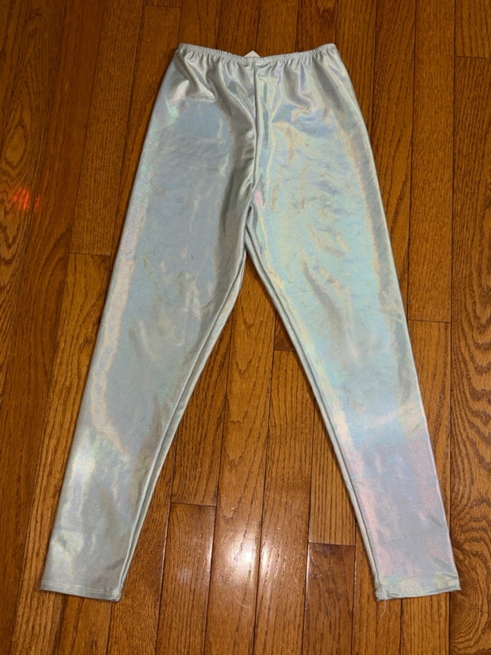 Spirit Iridescent White Holographic Leggings